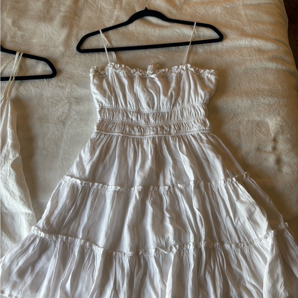 White Tiered Sundress